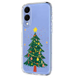 EIDERWOOD Samsung Galaxy S25 Edge Flexible Plastic Christmas Case with Motif - Transparent / Christmas Tree