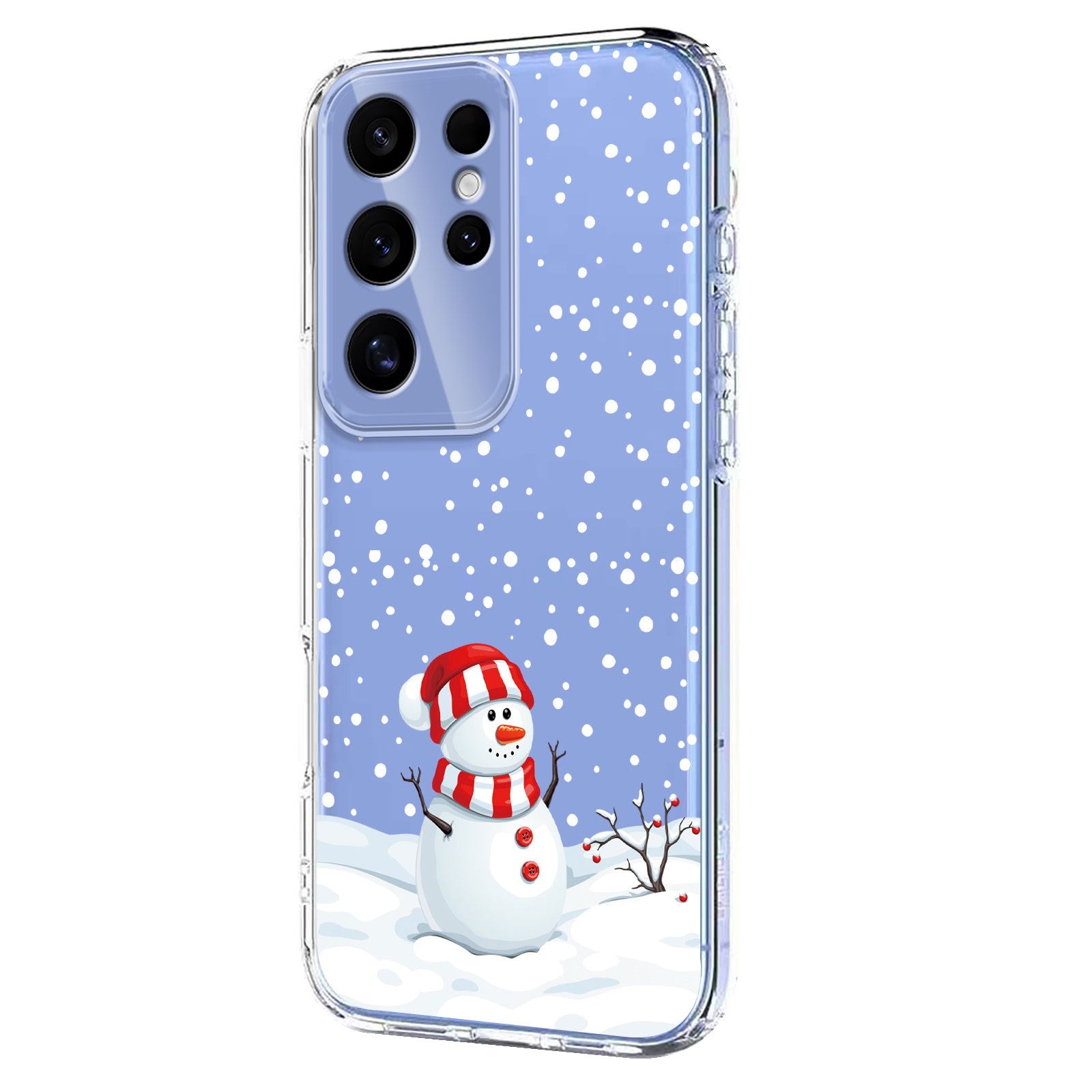 EIDERWOOD Samsung Galaxy S25 Ultra Flexible Plastic Christmas Case with Motif - Transparent / Snowman