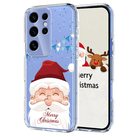 EIDERWOOD Samsung Galaxy S25 Ultra Flexible Plastic Christmas Case with Motif - Transparent / Santa Claus