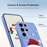 EIDERWOOD Samsung Galaxy S25 Ultra Flexible Plastic Christmas Case with Motif - Transparent / Santa Claus