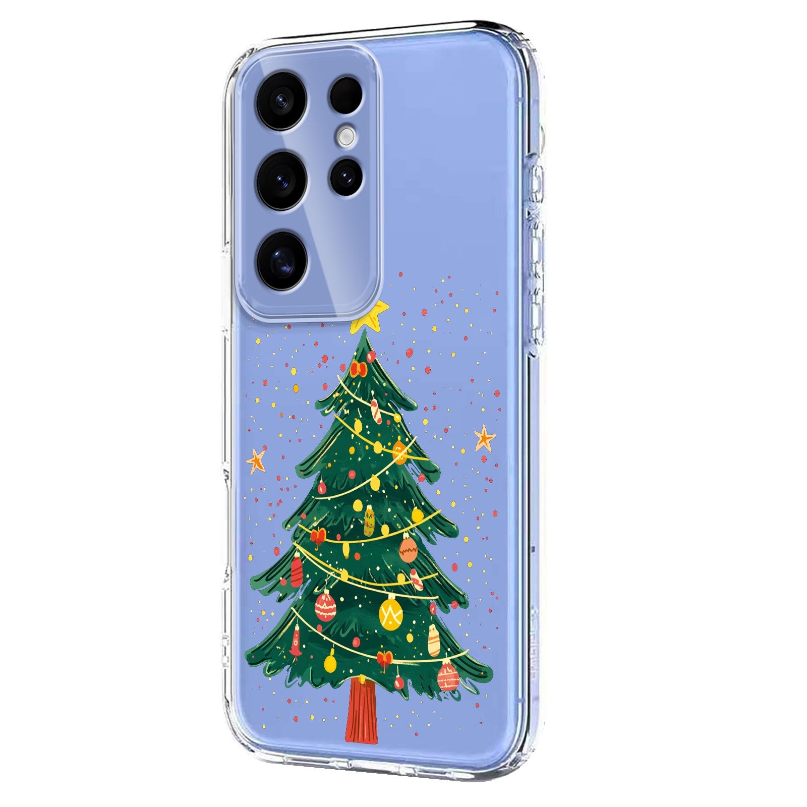 EIDERWOOD Samsung Galaxy S25 Ultra Flexible Plastic Christmas Case with Motif - Transparent / Christmas Tree