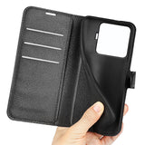 Xiaomi 15T Pro EIDERWOOD Faux Leather Flip Case with Cardholder & Stand Function - Black