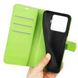 Xiaomi 15T Pro EIDERWOOD Faux Leather Flip Case with Cardholder & Stand Function - Green