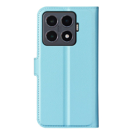 Xiaomi 15T Pro EIDERWOOD Faux Leather Flip Case with Cardholder & Stand Function - Blue