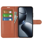 Xiaomi 15T Pro EIDERWOOD Faux Leather Flip Case with Cardholder & Stand Function - Brown