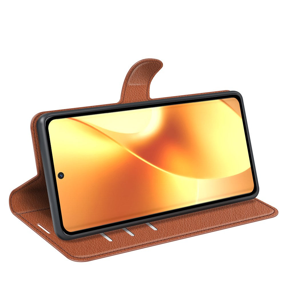 Realme 15 EIDERWOOD Faux Leather Flip Case with Cardholder & Stand Function - Brown