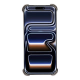 iPhone 17 Pro Two-Piece Metal Bumper Case with Stand & Lens Protector - Titanium