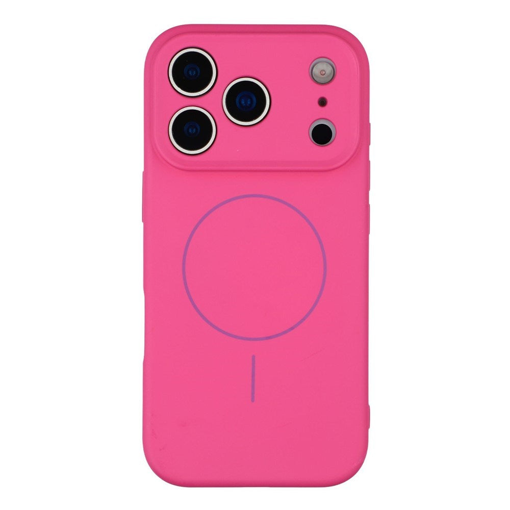 EIDERWOOD iPhone 17 Pro Max Flexible Plastic Case with Lined Inside - MagSafe Compatible - Hot Pink