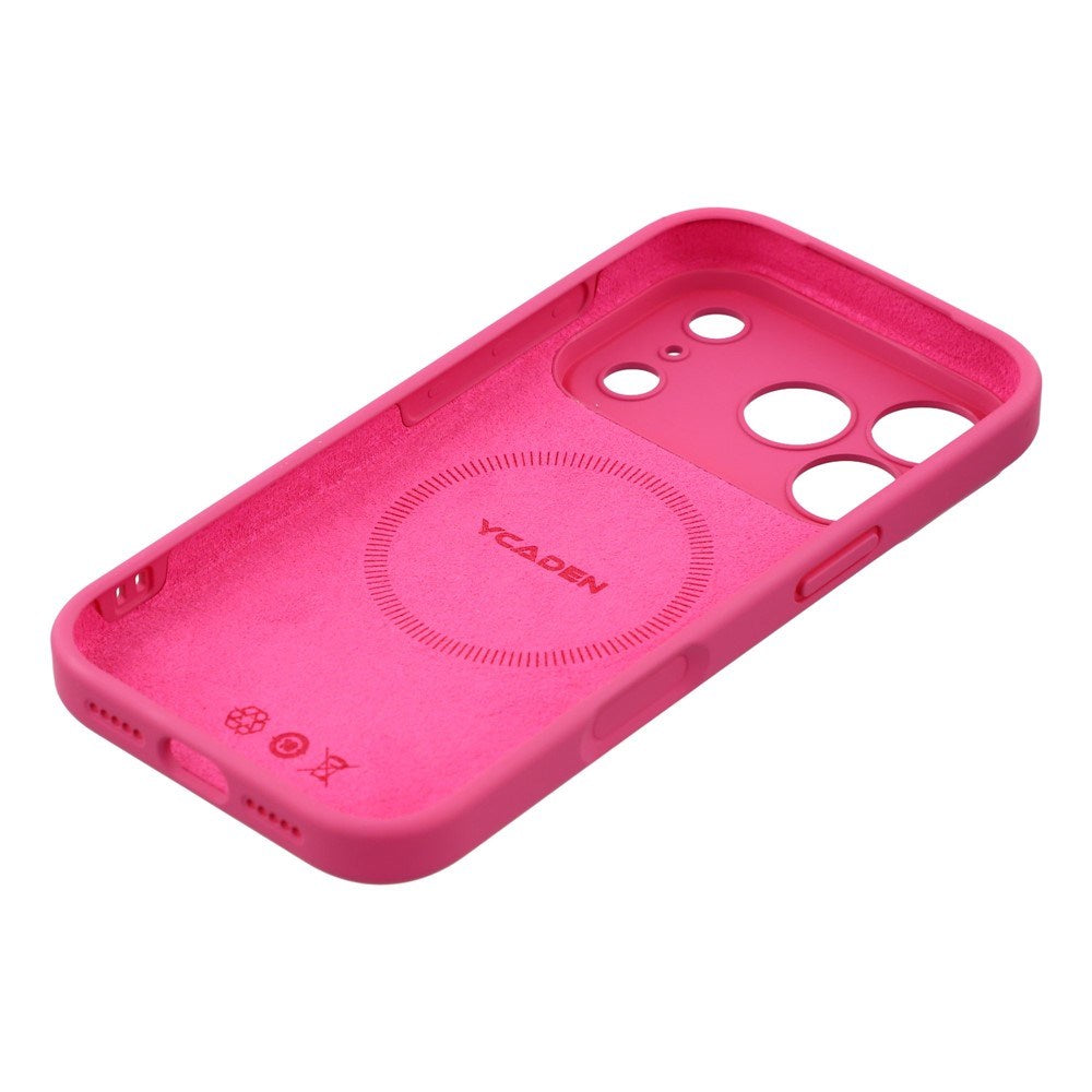 EIDERWOOD iPhone 17 Pro Max Flexible Plastic Case with Lined Inside - MagSafe Compatible - Hot Pink