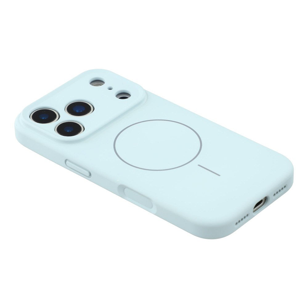 EIDERWOOD iPhone 17 Pro Max Flexible Plastic Case with Lined Inside - MagSafe Compatible - Light Blue