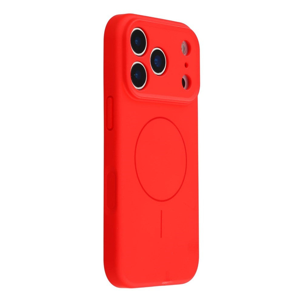 EIDERWOOD iPhone 17 Pro Max Flexible Plastic Case with Lined Inside - MagSafe Compatible - Red