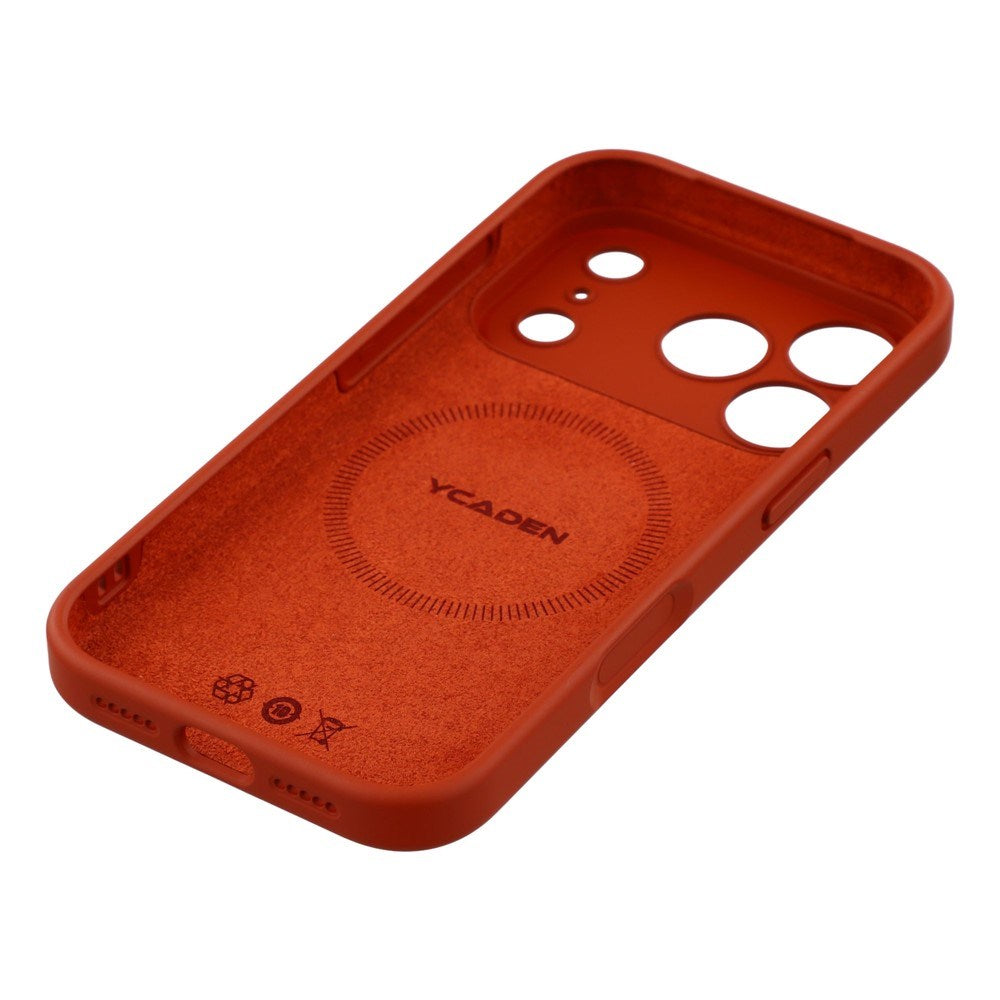 EIDERWOOD iPhone 17 Pro Flexible Plastic Case with Lined Inside - MagSafe Compatible - Dark Red