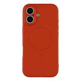 EIDERWOOD iPhone 17 Flexible Plastic Case with Lined Inside - MagSafe Compatible - Dark Red