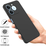 Realme Note 70T EIDERWOOD Lined Silicone Case with Strap - Black