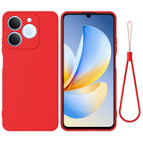 Realme Note 70T EIDERWOOD Lined Silicone Case with Strap - Red