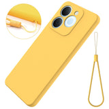 Realme Note 70T EIDERWOOD Lined Silicone Case with Strap - Yellow
