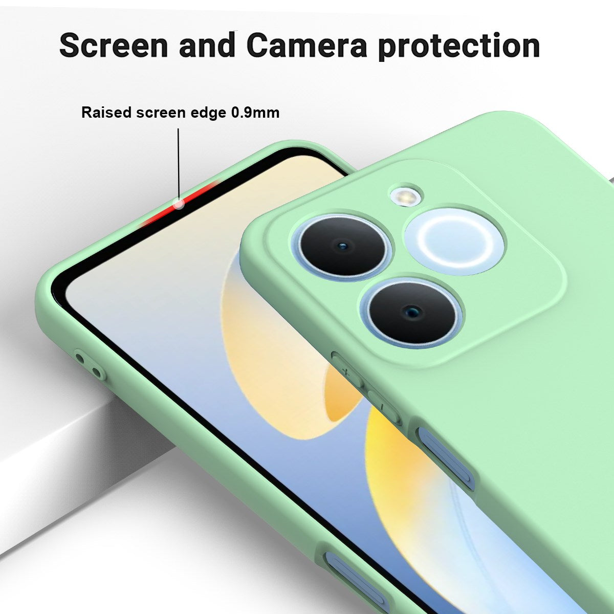 Realme Note 70T EIDERWOOD Lined Silicone Case with Strap - Green