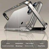 iPhone 17 Pro EIDERWOOD Metal Bumper Case with Reinforced Silicone Corners - Red
