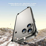 iPhone 17 Pro Max EIDERWOOD Metal Bumper Case with Reinforced Silicone Corners - Pink