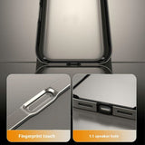 iPhone 17 Pro Max EIDERWOOD Metal Bumper Case with Reinforced Silicone Corners - Red