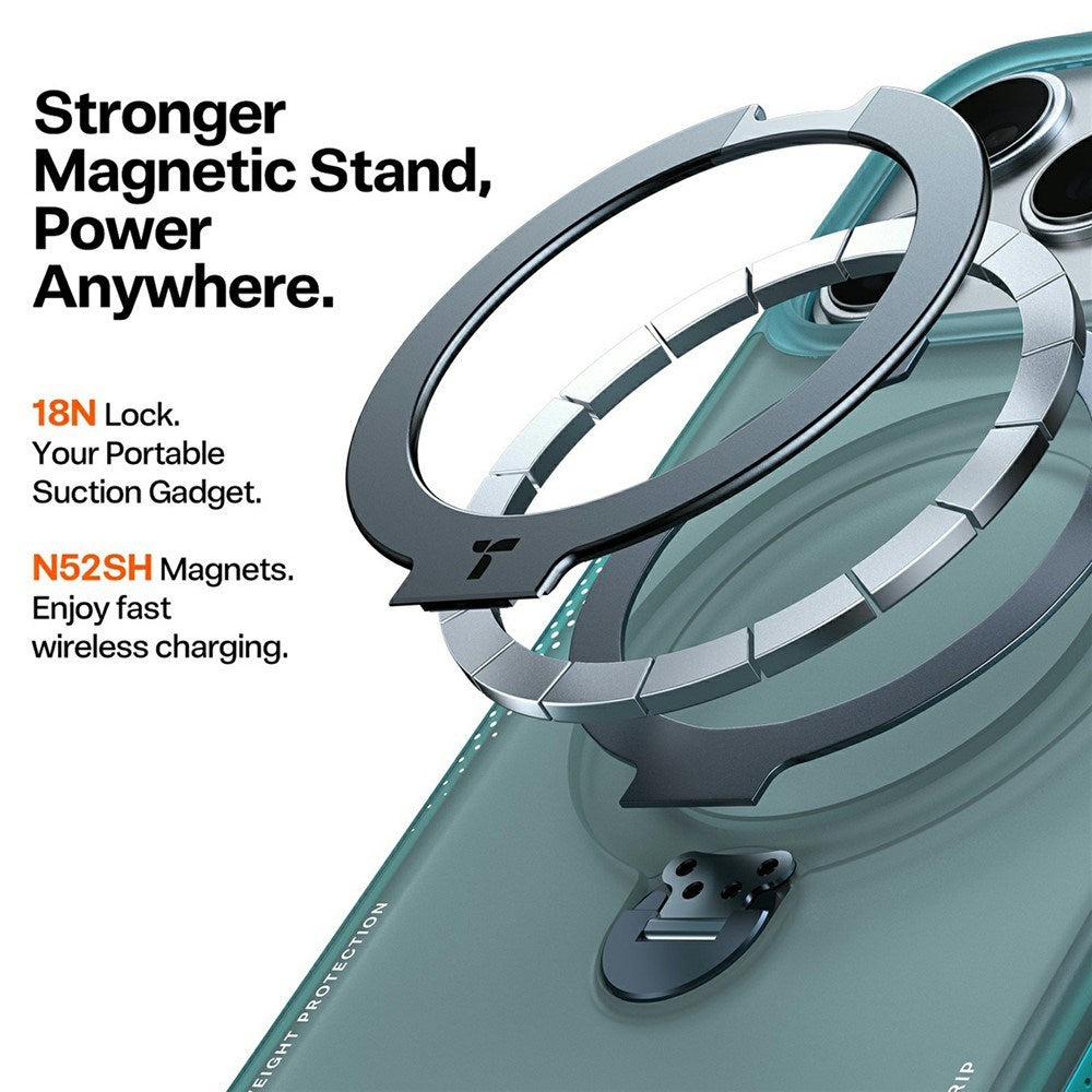 iPhone 17 Pro TORRAS Ostand Q3 Air Case with Kickstand - MagSafe Compatible - Green