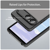 EIDERWOOD Sony Xperia 10 VII Matte Hybrid Case - Transparent / Black