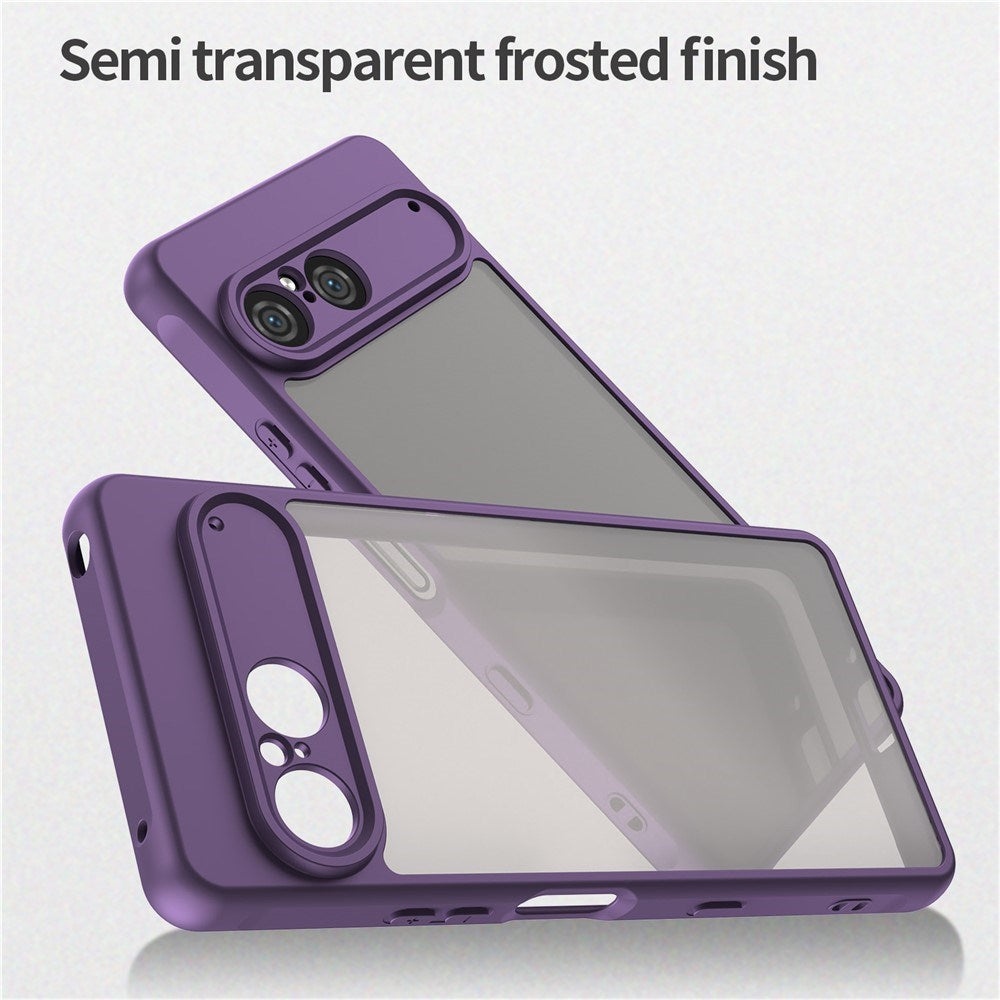 EIDERWOOD Sony Xperia 10 VII Matte Hybrid Case - Transparent / Purple