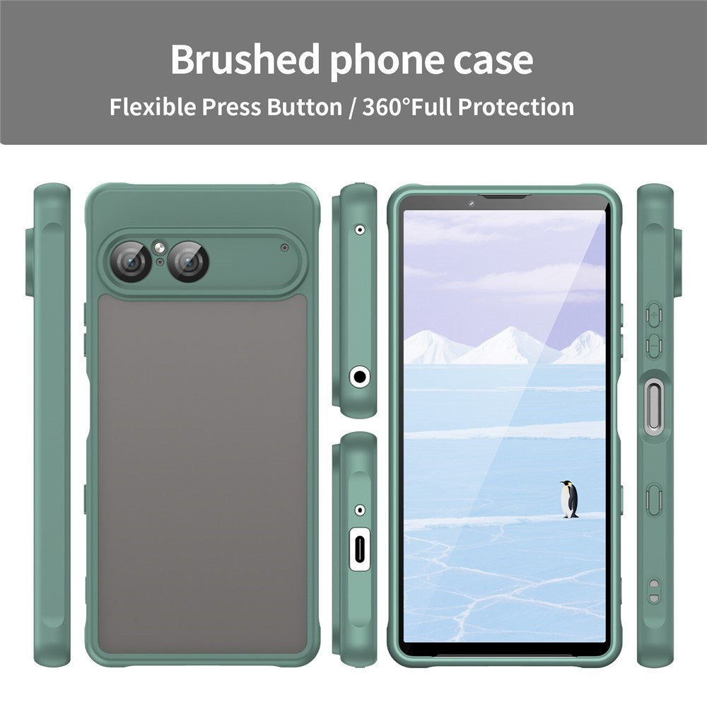 EIDERWOOD Sony Xperia 10 VII Matte Hybrid Case - Transparent / Green