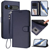 EIDERWOOD Sony Xperia 10 VII Faux Leather Flip Case with Card Holder & Strap - Dark Blue