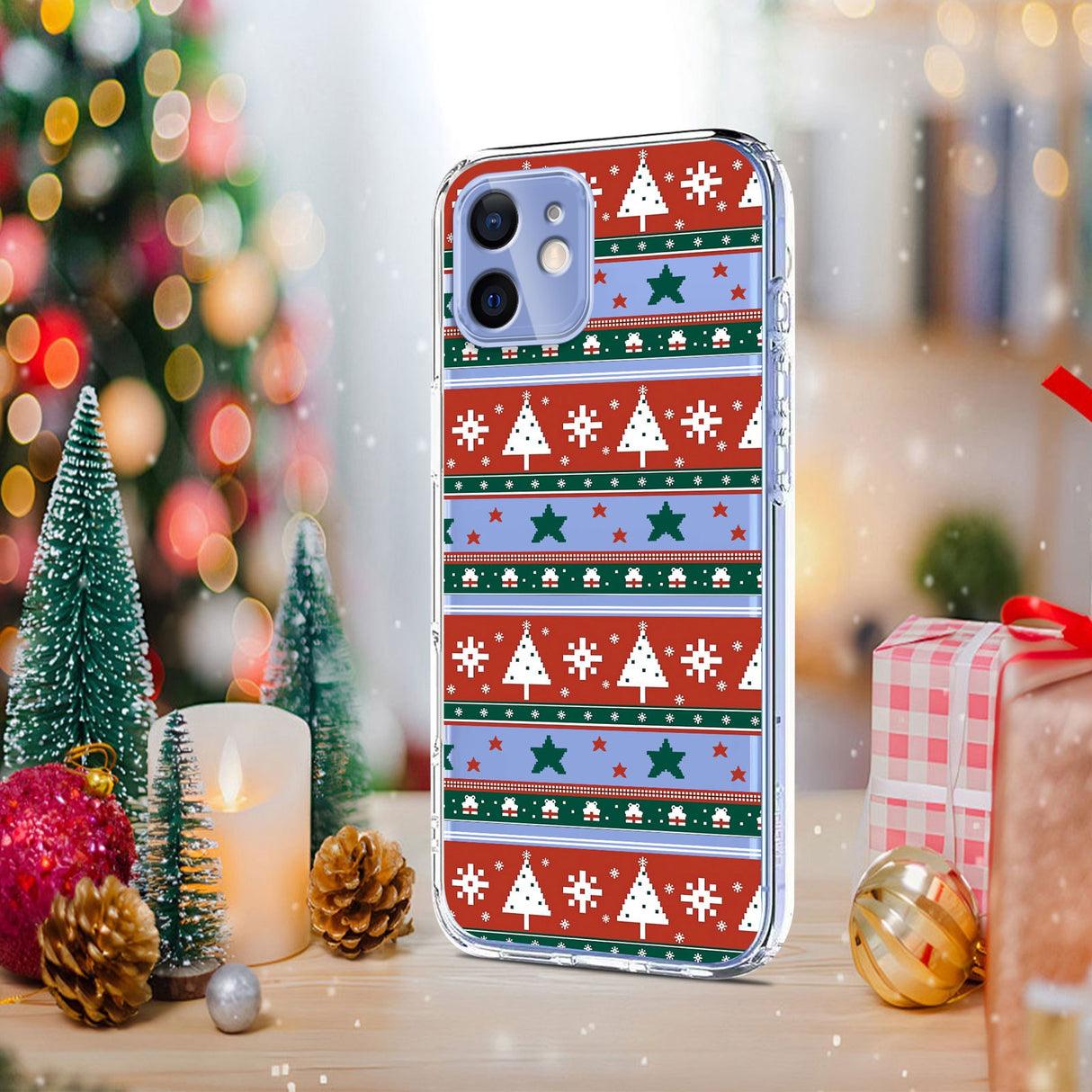 EIDERWOOD iPhone 11 Flexible Plastic Christmas Case with Motif - Transparent / Pattern