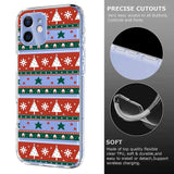 EIDERWOOD iPhone 12 / 12 Pro Flexible Plastic Christmas Case with Motif - Transparent / Pattern