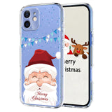 EIDERWOOD iPhone 12 / 12 Pro Flexible Plastic Christmas Case with Motif - Transparent / Santa Claus