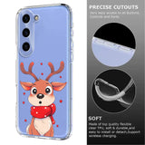 EIDERWOOD Samsung Galaxy S25+ (Plus) / S24+ (Plus) Flexible Plastic Christmas Case with Motif - Transparent / Reindeer