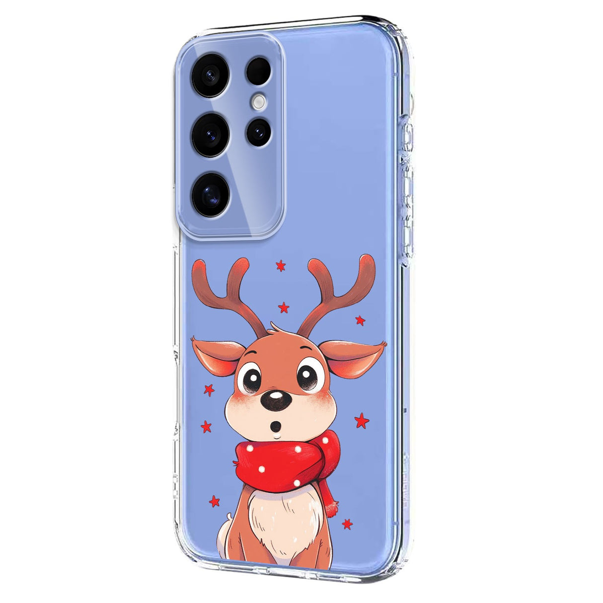 EIDERWOOD Samsung Galaxy S24 Ultra Flexible Plastic Christmas Case with Motif - Transparent / Reindeer