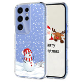EIDERWOOD Samsung Galaxy S24 Ultra Flexible Plastic Christmas Case with Motif - Transparent / Snowman