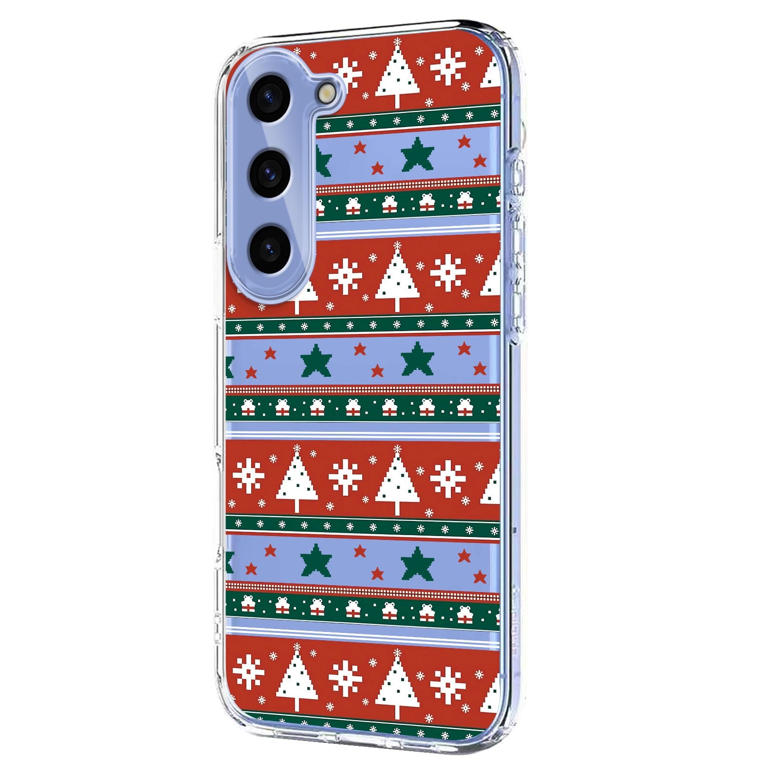 EIDERWOOD Samsung Galaxy S23 FE Flexible Plastic Christmas Case with Motif - Transparent / Pattern