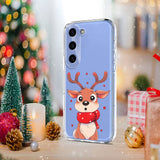 EIDERWOOD Samsung Galaxy S23 FE Flexible Plastic Christmas Case with Motif - Transparent / Reindeer