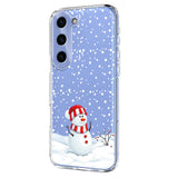 EIDERWOOD Samsung Galaxy S23 FE Flexible Plastic Christmas Case with Motif - Transparent / Snowman