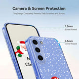 EIDERWOOD Samsung Galaxy S23 FE Flexible Plastic Christmas Case with Motif - Transparent / Snowman