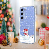EIDERWOOD Samsung Galaxy S23 FE Flexible Plastic Christmas Case with Motif - Transparent / Snowman