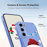 EIDERWOOD Samsung Galaxy S23 FE Flexible Plastic Christmas Case with Motif - Transparent / Santa Claus