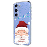EIDERWOOD Samsung Galaxy S23 Flexible Plastic Christmas Case with Motif - Transparent / Santa Claus