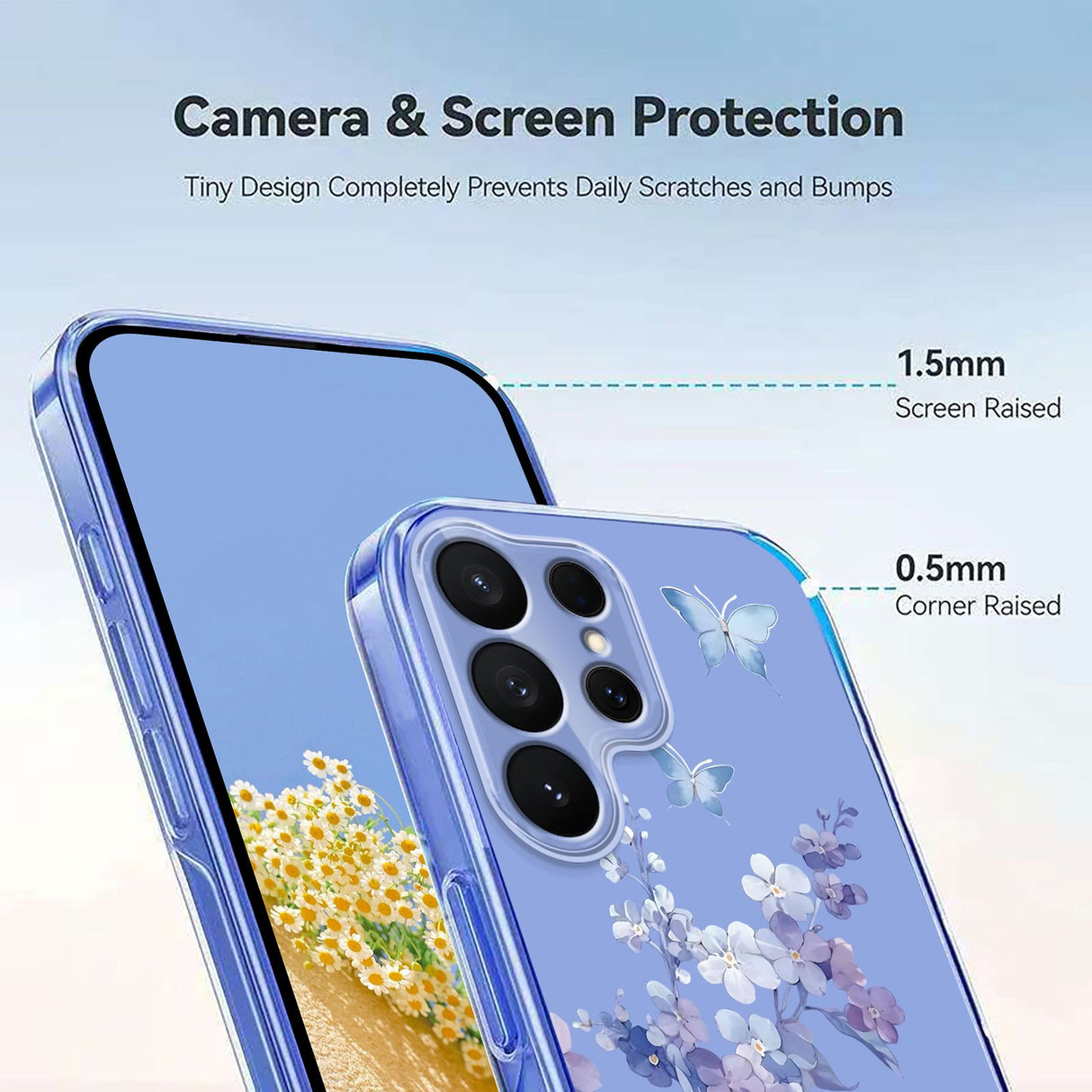 Samsung Galaxy S26 Ultra EIDERWOOD Flexible Plastic Case with Pattern - Transparent / Violets