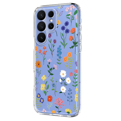 Samsung Galaxy S26 Ultra EIDERWOOD Flexible Plastic Case with Pattern - Transparent / Wild Flowers
