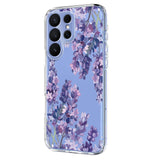 Samsung Galaxy S26 Ultra EIDERWOOD Flexible Plastic Case with Pattern - Transparent / Lavender