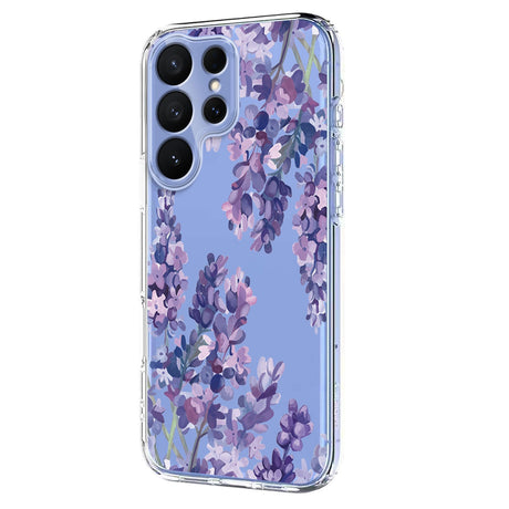 Samsung Galaxy S26 Ultra EIDERWOOD Flexible Plastic Case with Pattern - Transparent / Lavender