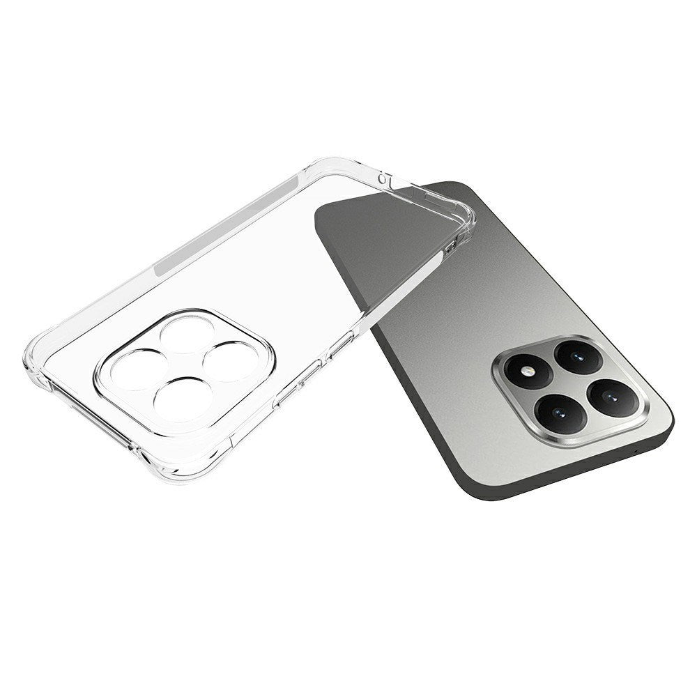 Xiaomi 15T EIDERWOOD Flexible Plastic Case with Shock-Absorbing Corners - Transparent