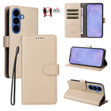 Samsung Galaxy S26 / S26 Pro EIDERWOOD Faux Leather Flip Case with Strap - Beige