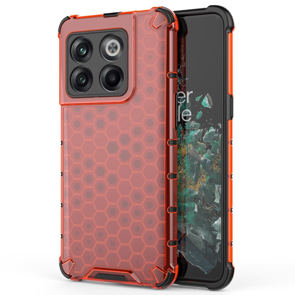 OnePlus 10T Hybrid Case - Honeycomb Red