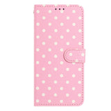 EIDERWOOD iPhone 17 Faux Leather Flip Case w. Polka Design - Light Pink